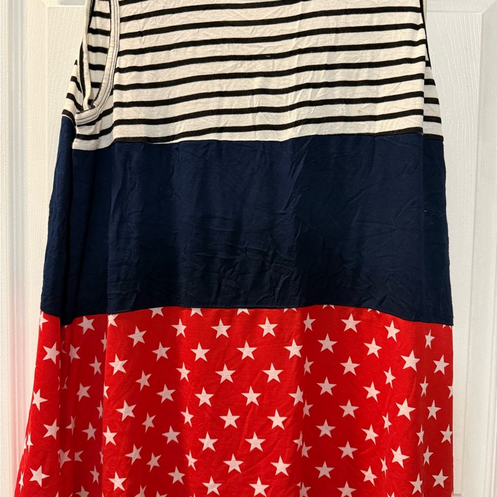 HEIMISH USA Black and White Striped Top
